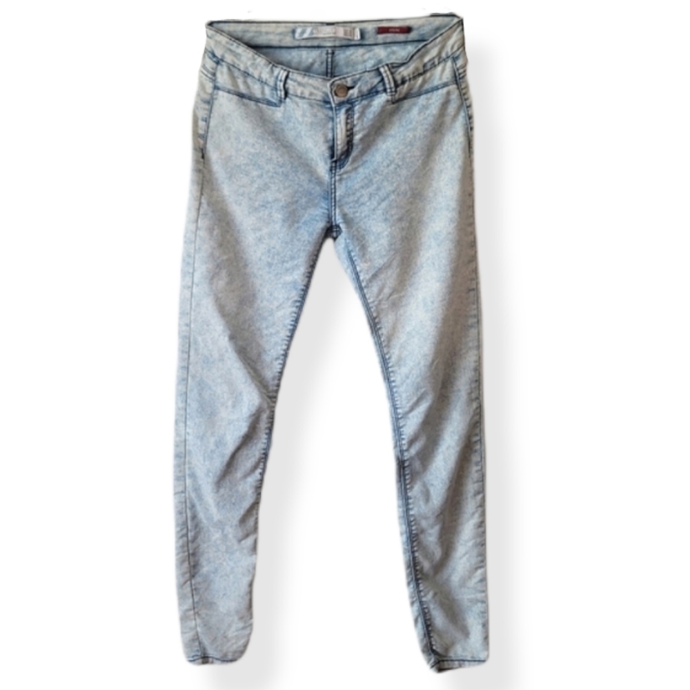 ZARA Trafaluc Acid Wash Light Wash Jeggings Size 4